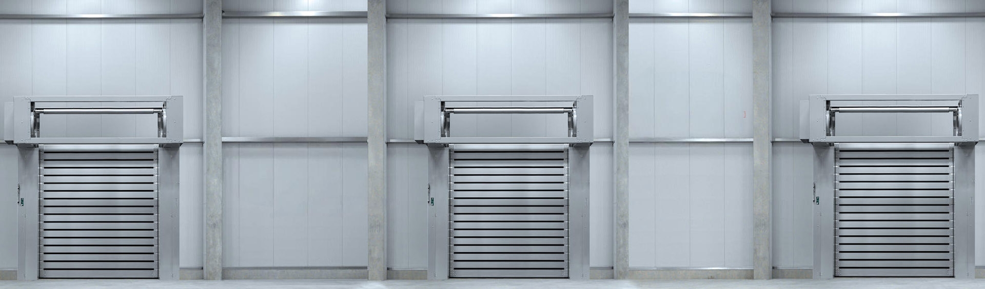Export ready industrial door delivery background