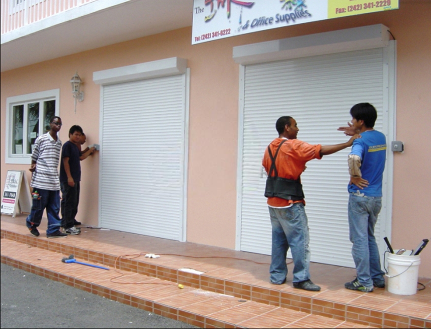 Aluminum rolling door for Mauritius client