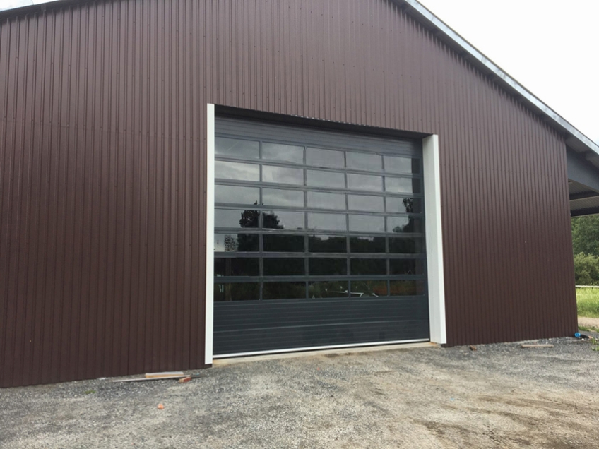 Industrial sectional door for Norway project
