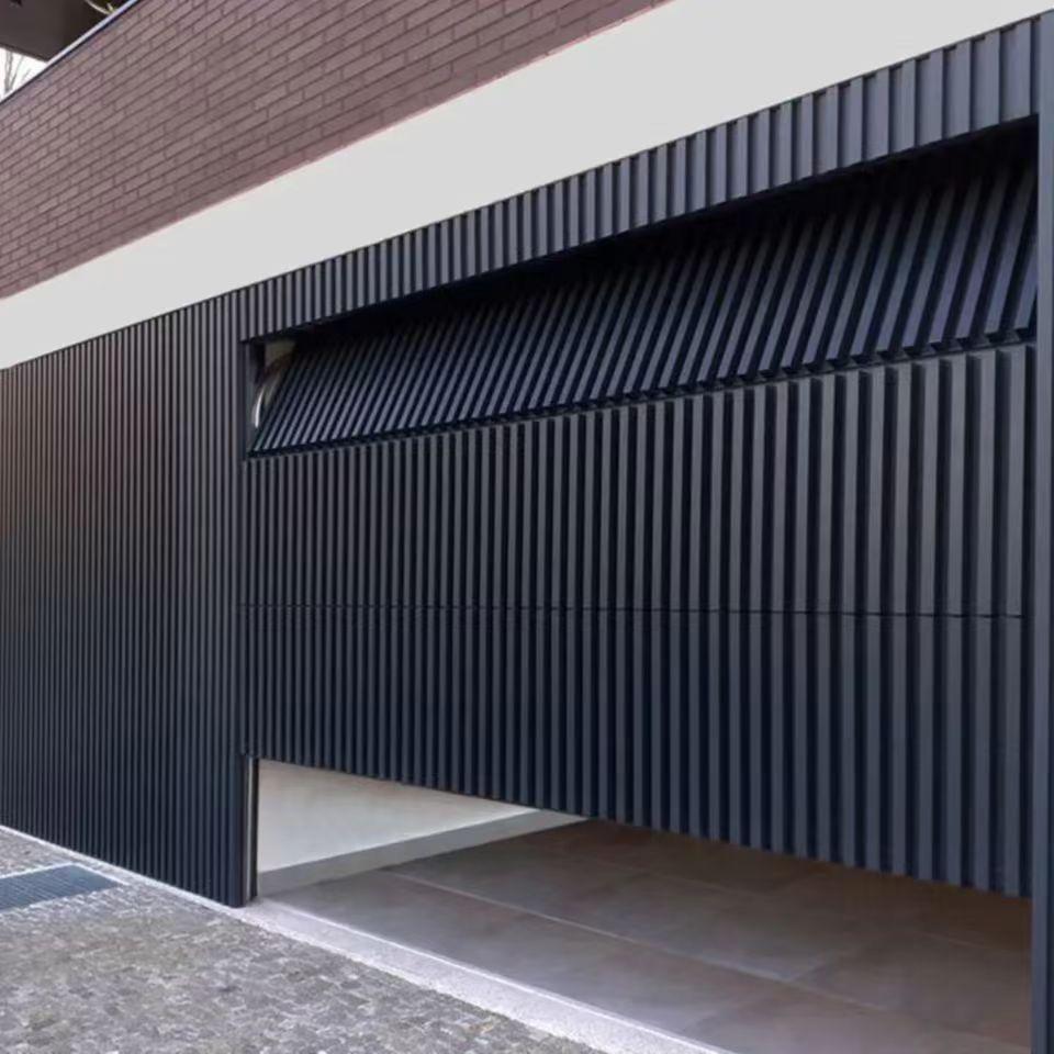 Residential Aluminum Garage Door with Remote Control and Glass Inserts