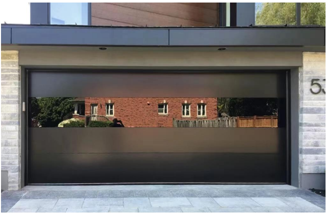 Luxury Automatic Side Opening Garage Door with PU Foam Insulated Panels product description 3