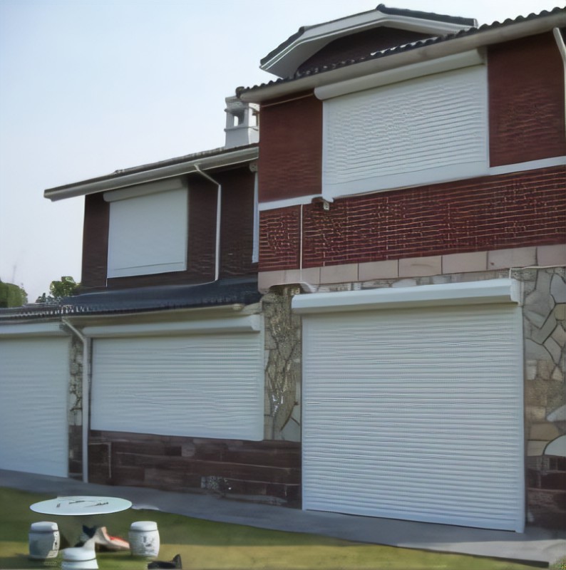 Automatic Aluminum Louvered Roller Shutter Door product description 2