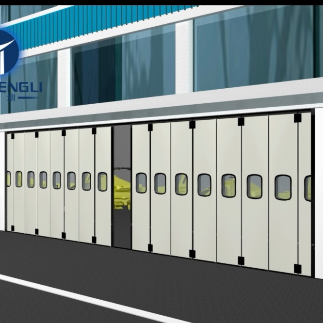 Insulated Automatic Hangar Folding Door