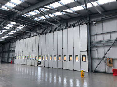 Electric Horizontal Folding Door for Aircraft Hangars