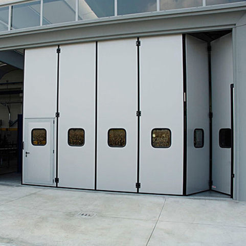 Glass and Steel Bi-Folding Door for Commercial Buildings