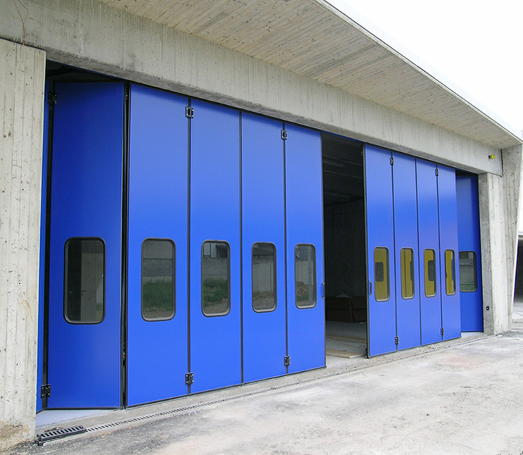 Industrial Automatic Horizontal Folding Door product description 1