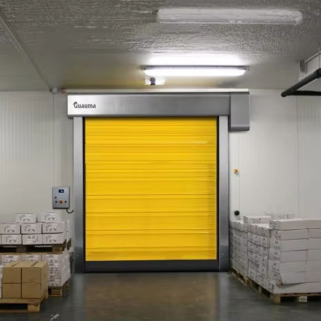 Self Repairing High Speed Cold Storage Door with Fabric and Steel product description 1