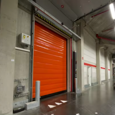 German Standard PVC High Speed Cold Room Door with Aluminum Frame
