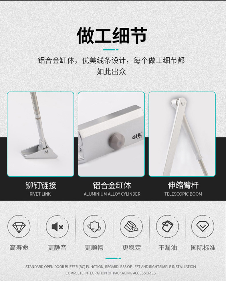 Acoustic Fire Rated Security Door door closer 1