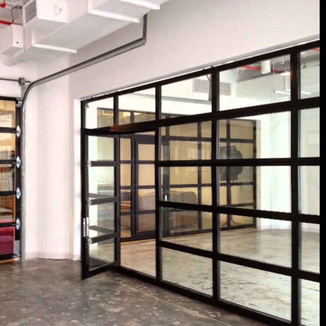 42mm Insulated Aluminum Glass Garage Door with Smart Automation