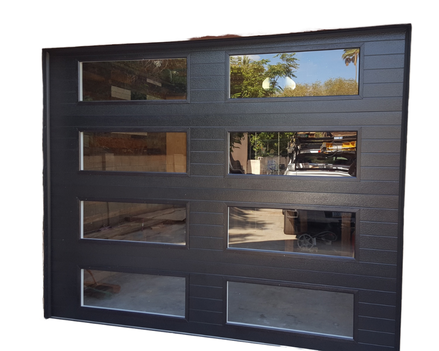 Aluminum Full View Sectional Garage Door with Tempered Glass product description 4