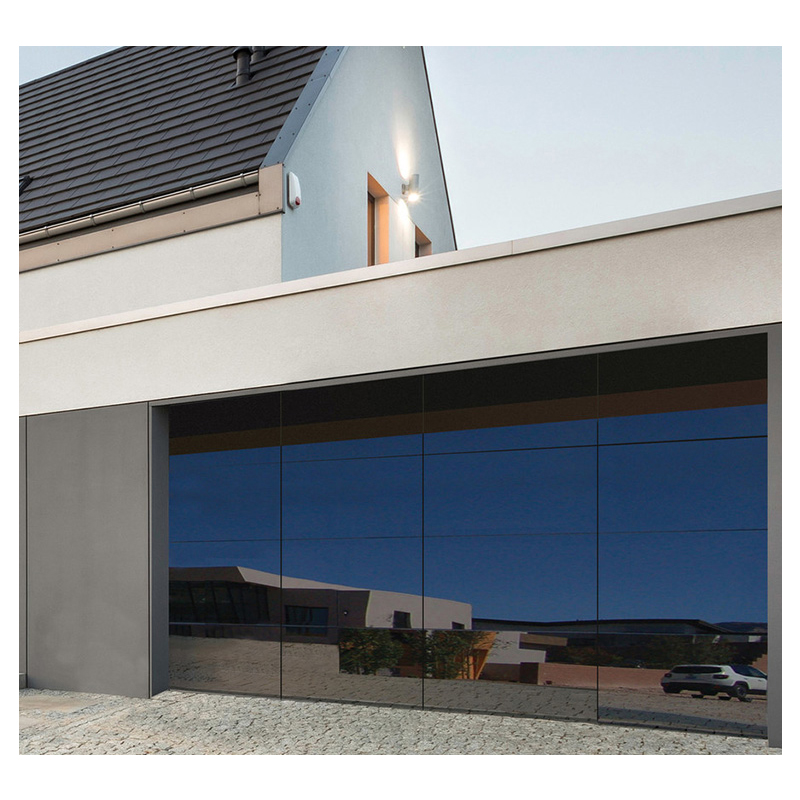 Custom Aluminum Garage Door with Tempered Glass Panels product description 2