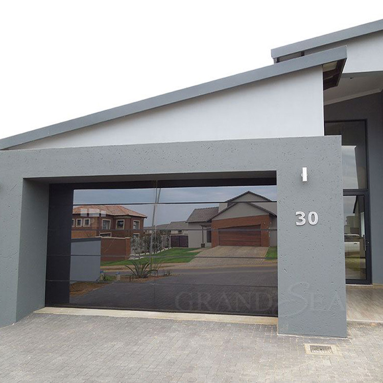 Custom Aluminum Garage Door with Tempered Glass Panels product description 3