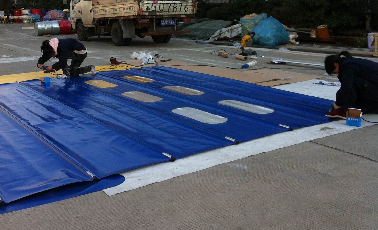 PVC High Speed Roller Shutter Door with Thermal Insulation product description 1