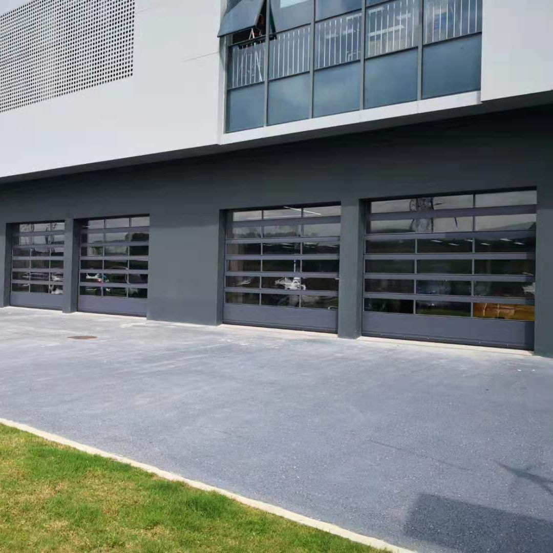 Aluminum Glass Sectional Garage Door