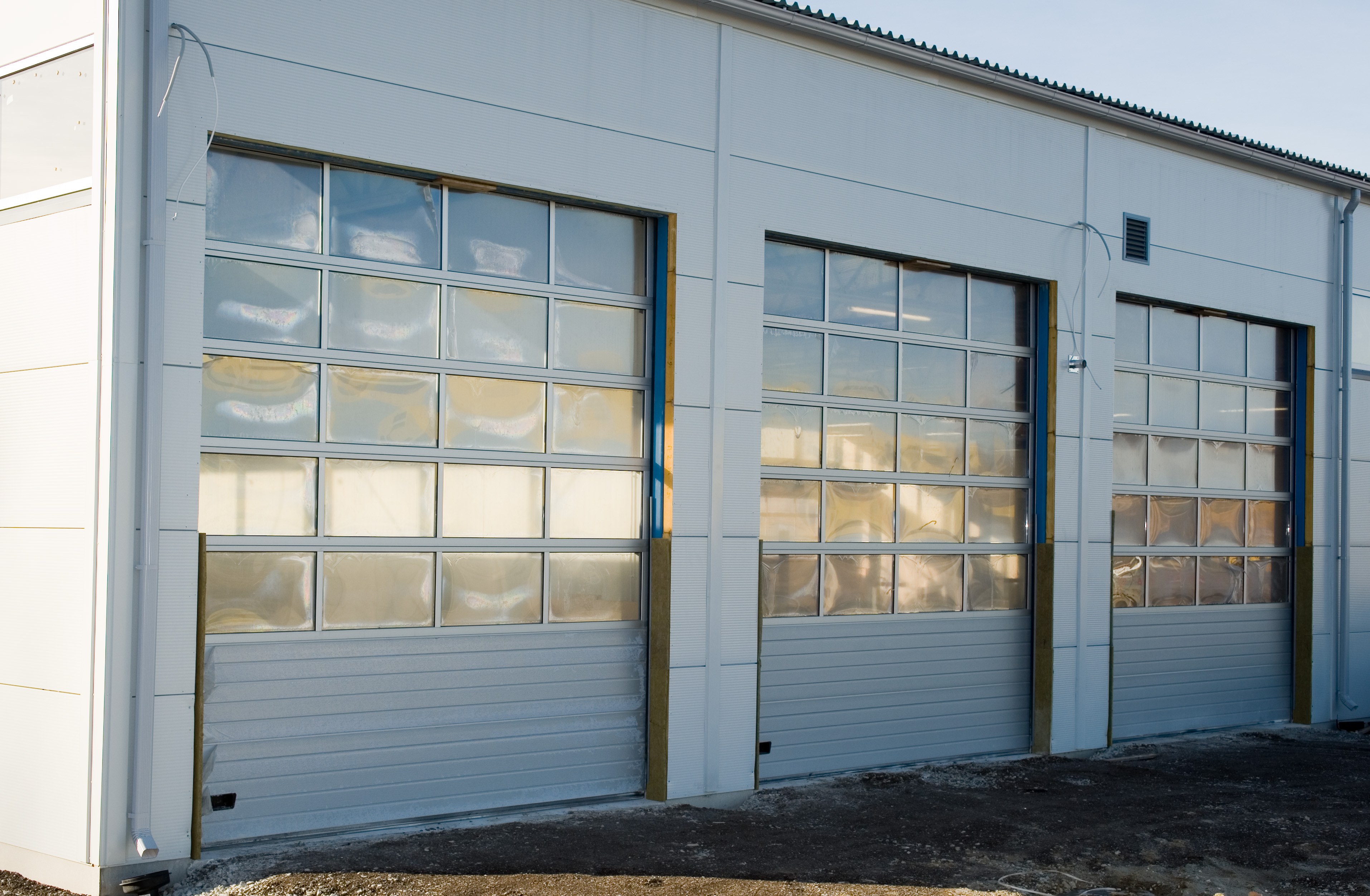 Industrial Sectional Door with Vision Windows