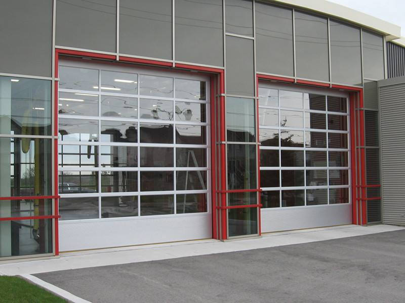 Aluminum Glass Sectional Garage Door product description 2