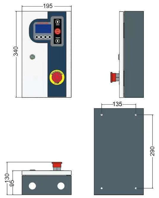 Automatic Sensor High Speed Door Servo Motor — Control box drawing
