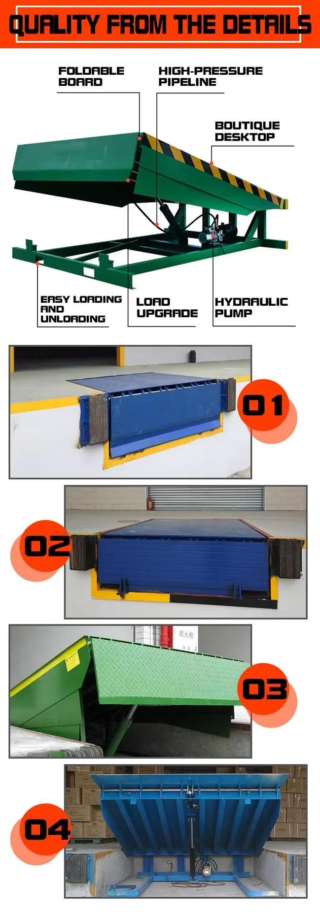 10 Ton Hydraulic Dock Leveler — Construction details