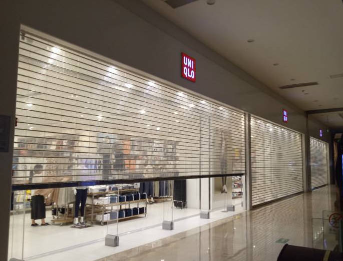 Clear Polycarbonate Roller Door