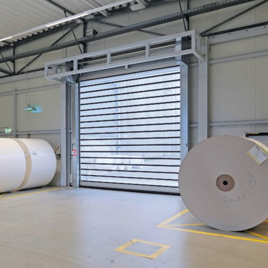 Automatic Roll-Up Spiral Door