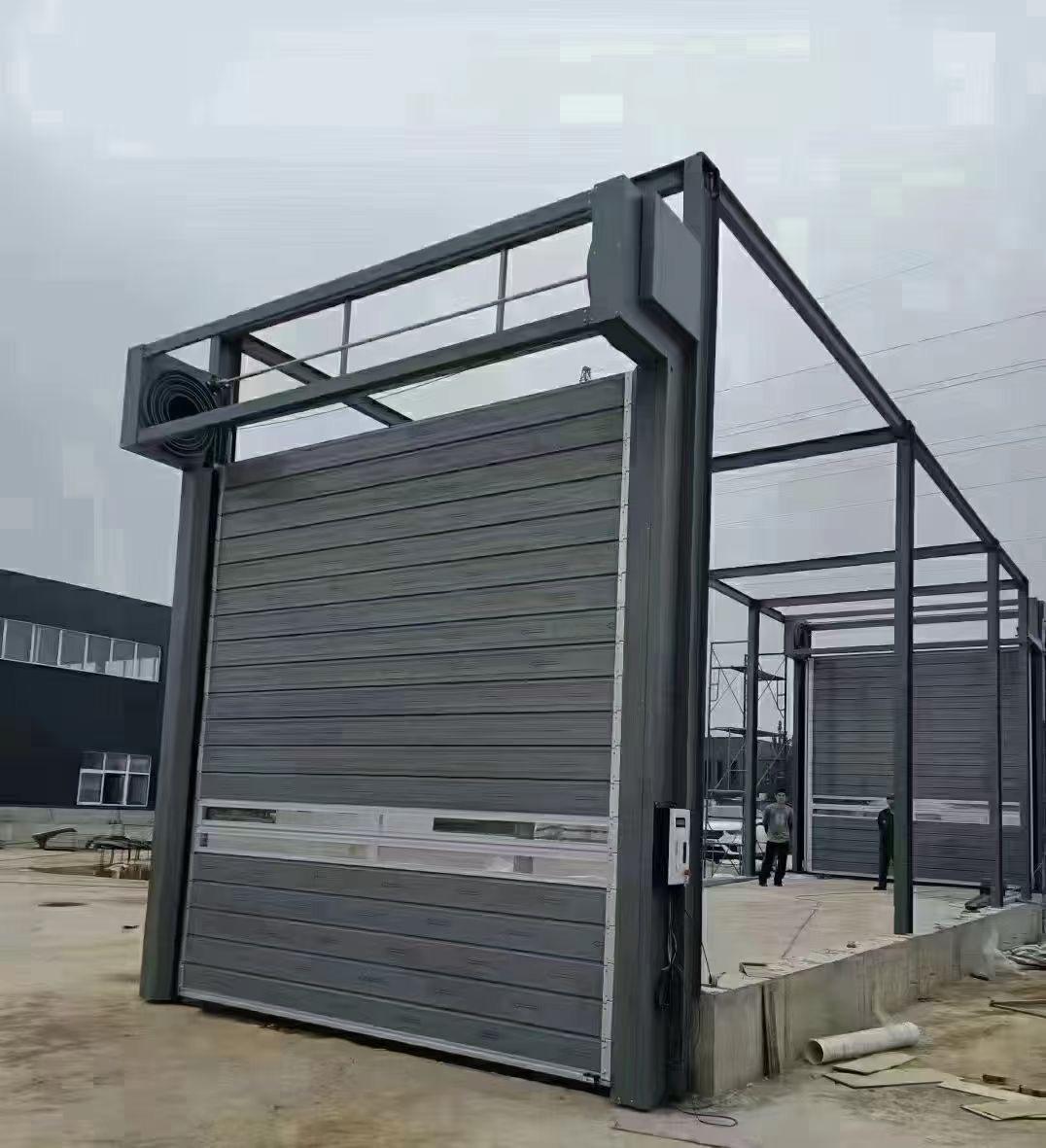 Wind Resistant High Speed Spiral Door