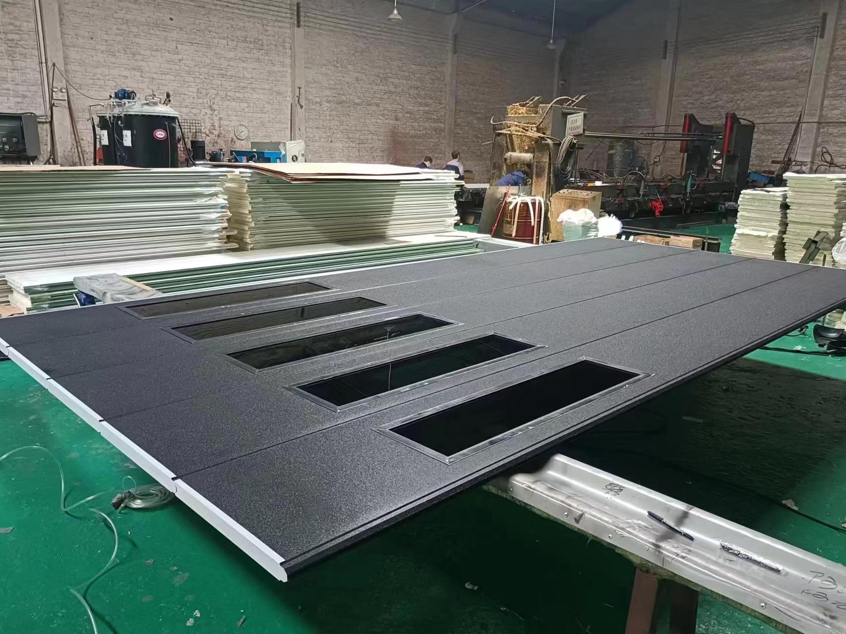 Steel Garage Door with Pedestrian Door and Vision Windows product description 2