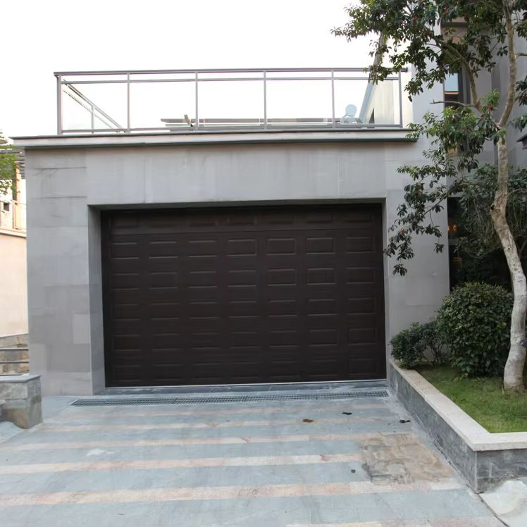 Wind Resistant PU Insulated Sectional Steel Garage Door
