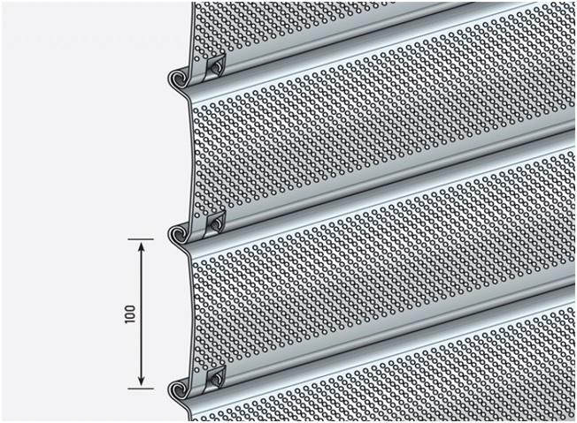 Perforated Steel Security Roller Door product description 3