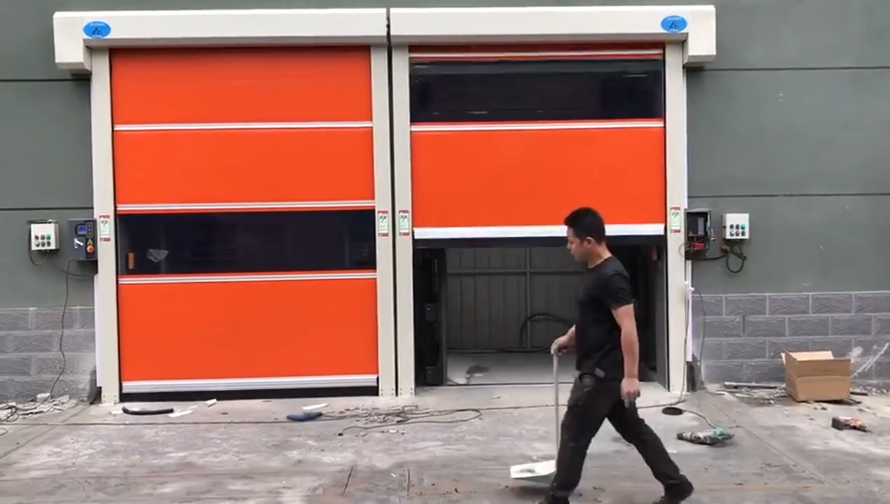 PVC High Speed Doors Opening Demonstration